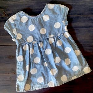 Carter’s 2T polka dot jean dress